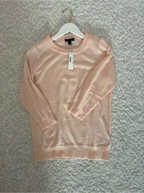 J. Crew Soft Peach Lightweight Crewneck Sweater-NWT Size Small